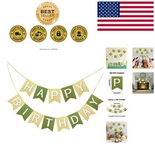Versatile Happy Birthday Banner, Safe for Indoor/Outdoor Use, Pre-Strung Design