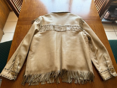 #ad VINTAGE Custom Made Deer Hide Jacket One of a Kind $425.00