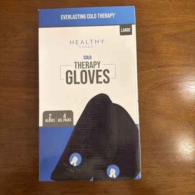 Healthy Hands Cold Therapy Gloves. 2 Gloves 4 Gel Packs. New.