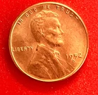 1952-S Lincoln Wheat Cent Penny GEM RD BU From an Original Bank Roll