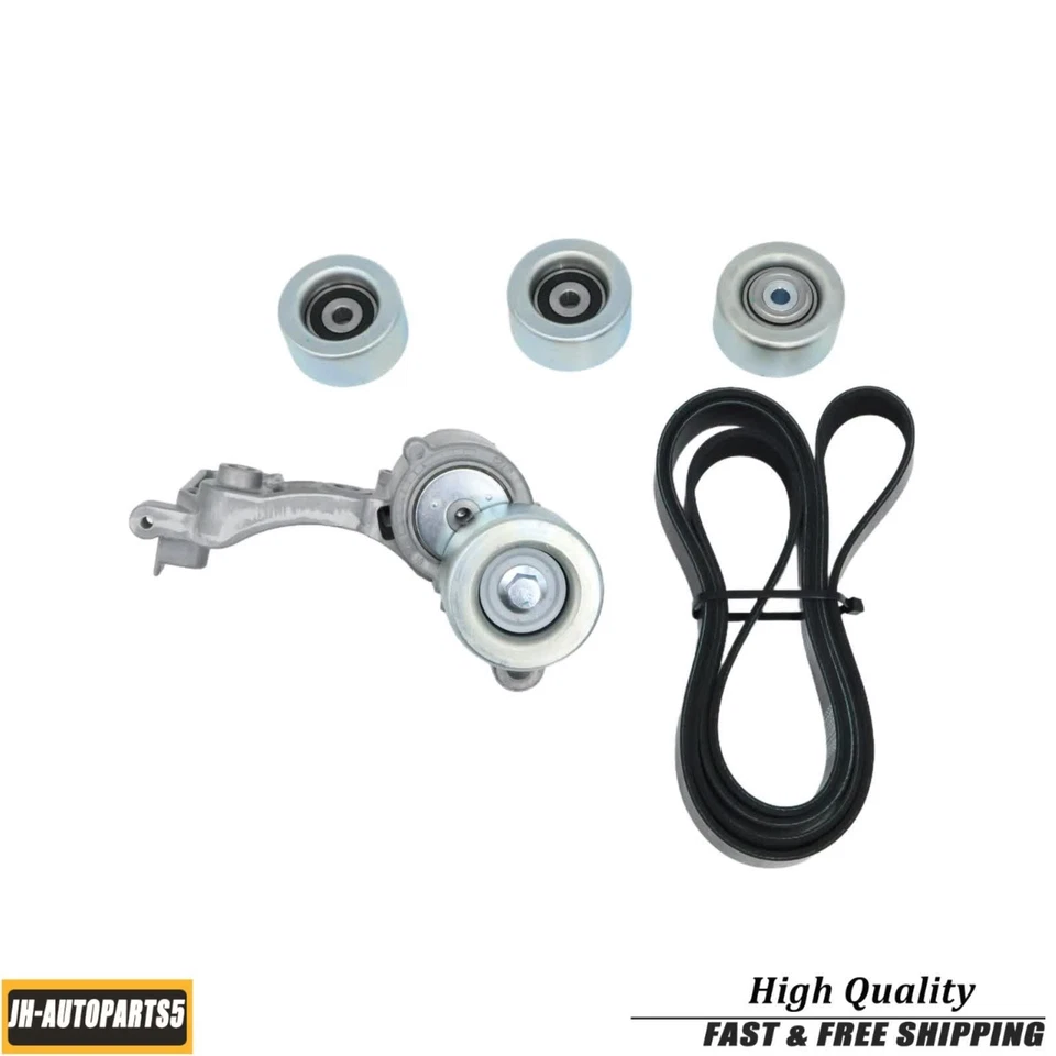 5x Serpentine Belt Drive Component Kit for 05-15 Toyota 4Runner Tacoma Tundra - Image 3 of 4