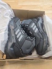 Adidas Terrex AX4 Mid Gore Tex Hiking Shoes Gray Black Womens HQ1049 Size 6