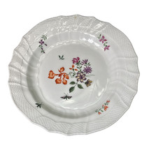 KPM Berlin Brotteller ca. 17,5 cm  Neuosier Blumen und Insekten Motiv 6