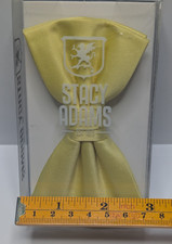 Stacy Adams Yellow Bow Tie Pre Tied Microfiber Mens Formal Wedding Prom New