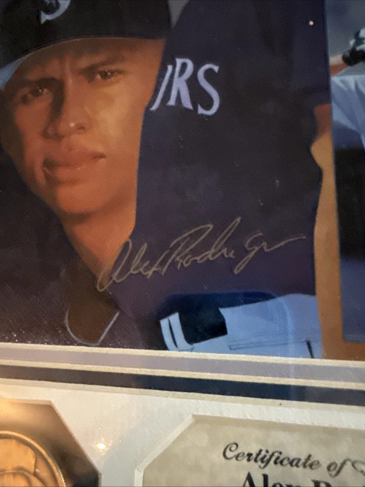 Highland Mint Alex Rodriguez Lithograph & Coin Mariners Framed #59 Of 2500W/COA - Image 2 of 4