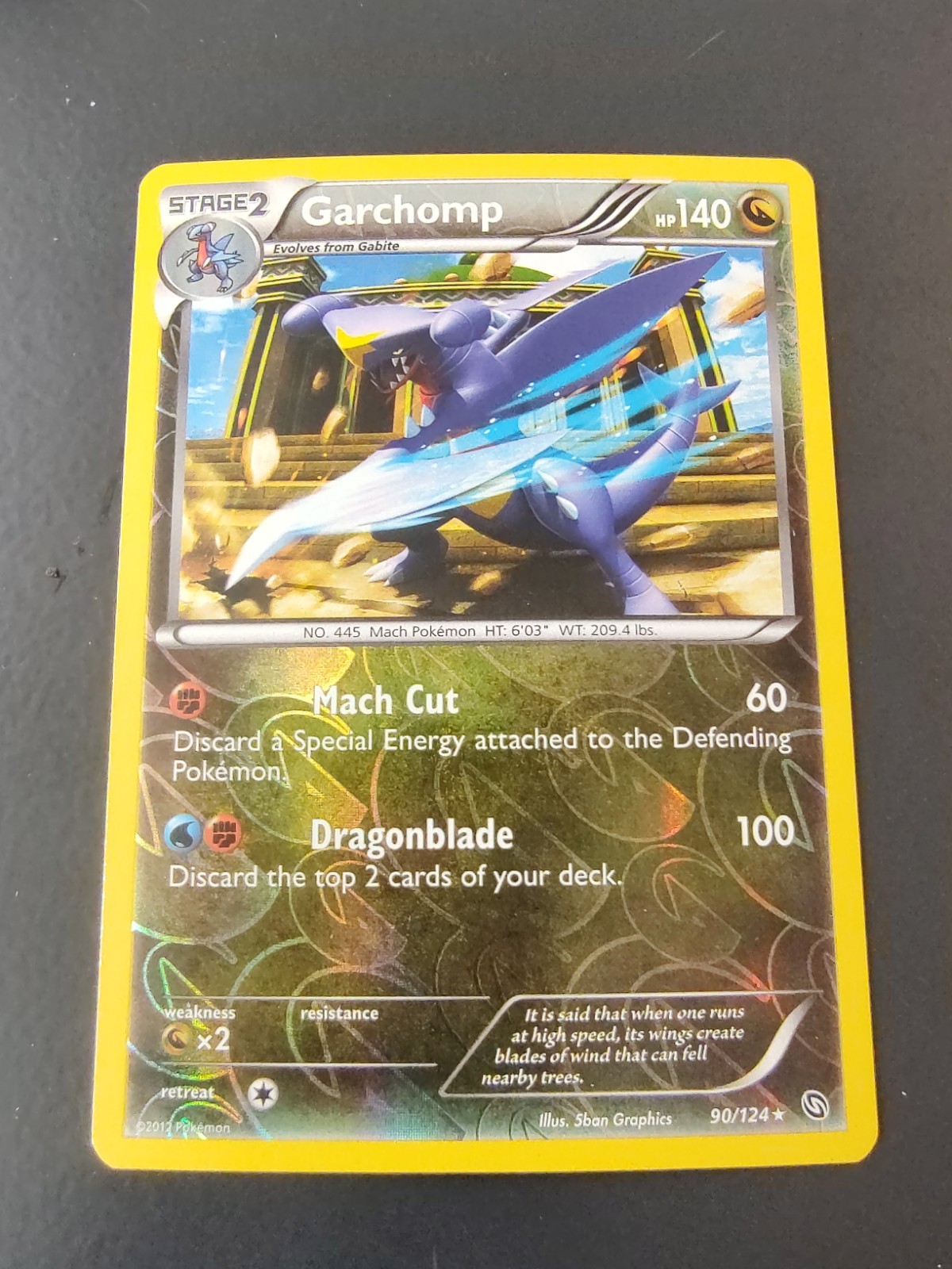 Pokemon Dragons Exalted Garchomp 90/124 Reverse Holo Card NM