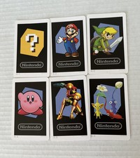 Nintendo 3DS AR Cards Mario Kirby Samus Link Pikmin Complete 6-Card Set