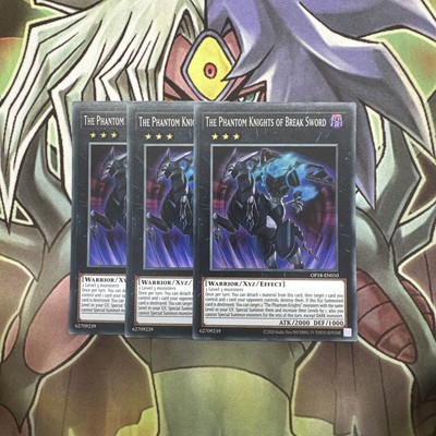 OP18-DE010 x3 The Phantom Knights Of Break Sword Top Zustand Yugioh