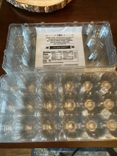 Lot of 8 Plastic Egg Cartons Empty Holds 18 Eggs Clean Sam Club Clear
