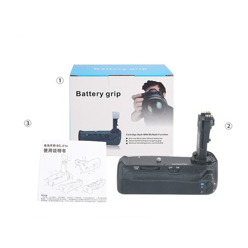 Vertical Battery Grip BG-E14 for Canon EOS 70D 80D 90D Digital SLR Camera BG-70D - Picture 11 of 12
