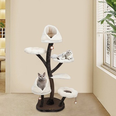 6-Tier Large Cat Tree Tower for Indoor Cats Condo Scratching Post Pet Play House