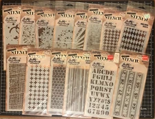 Stampers Anonymous Tim Holtz Collection Layering Stencils - Many to Choose From