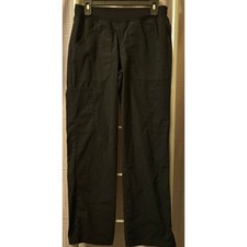 Cherokee Workwear Professionals Black Cargo Scrub Pants XS Stretch Rib Waist