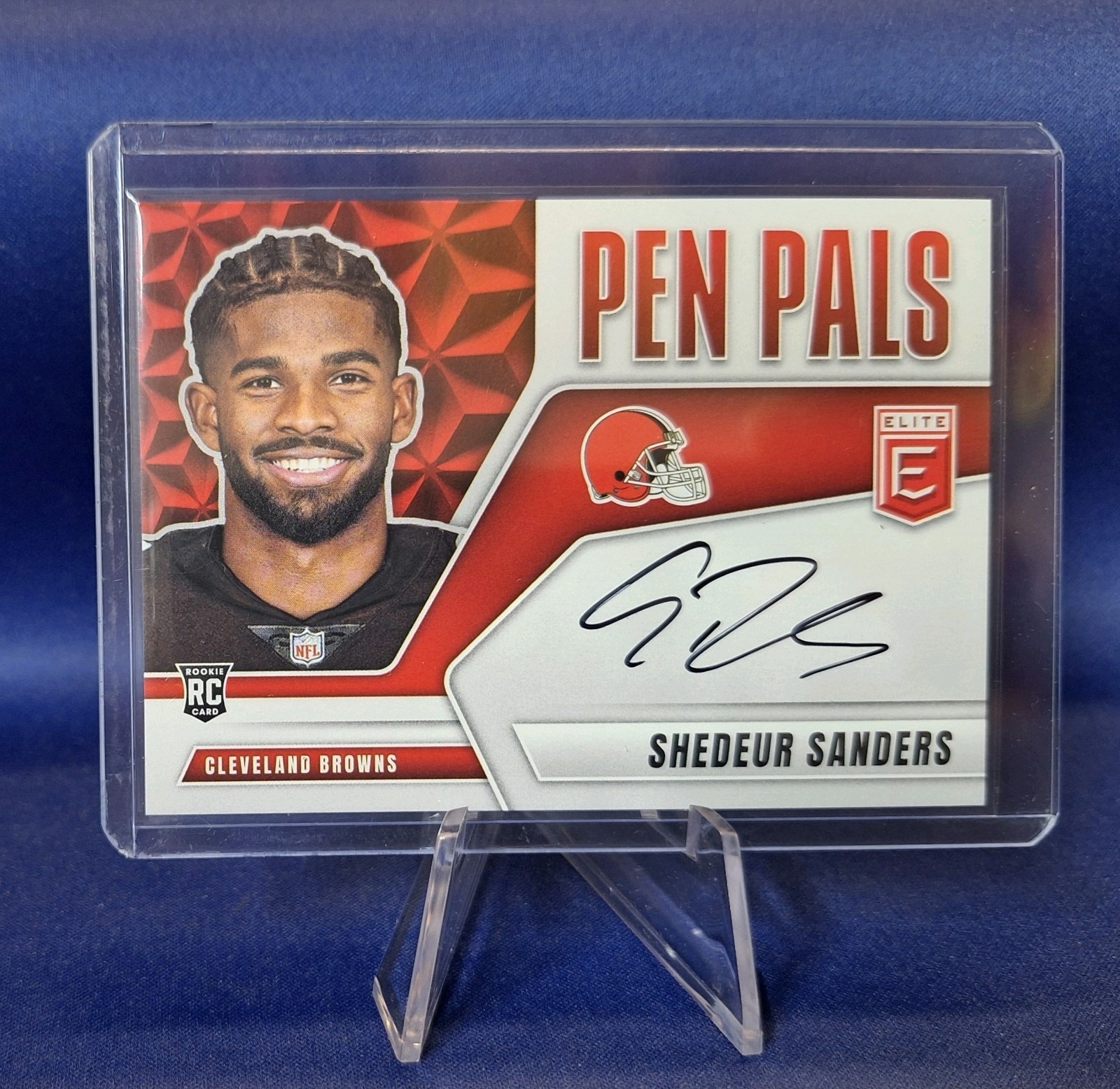 Shedeur Sanders 2025 Donruss Elite Pen Pals On Card Ink AUTO Browns SSP RC