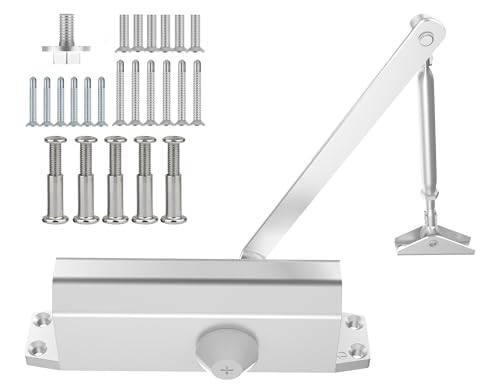 Door Closer, Residential Grade 3 Hydraulic Silent Automatic Door Small 55~99 lb - Picture 2 of 8