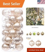 Shatterproof Christmas Tree Ball Ornaments Set