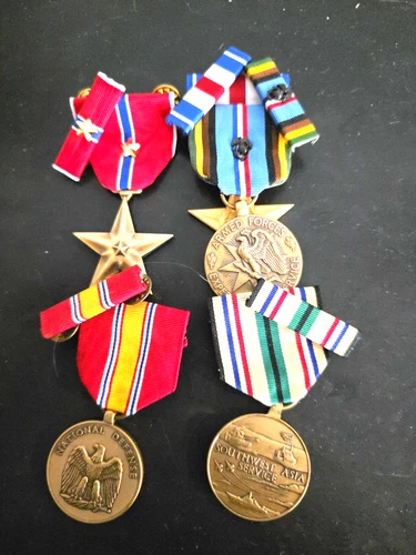 5- MILITARY MEDALS ---SEE STORE WW2 MEDALS -MILITARY CURRENCY -PCGS COINS-SALE