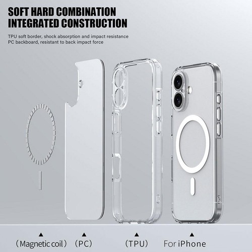 Case For Apple iPhone 17 PRO MAX Magnetic Clear MagSafe Cover Skin+ - Picture 6 of 20