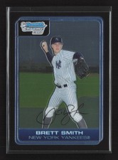 2006 Bowman Chrome #BC67 Brett Smith Prospects New York Yankees
