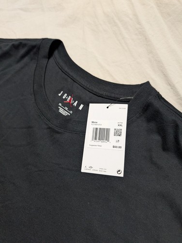 New Jordan Flight Graphic T-Shirt Never Say Never LS Black FZ1934-010 Size L NWT - Picture 6 of 11