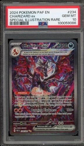 Pokemon Charizard ex Paldean Fates Special Illustration Rare #234 PSA 10