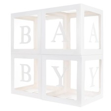 Baby Boxes with 12 Letters for Baby Shower Baby Shower Decorations for Boy or G