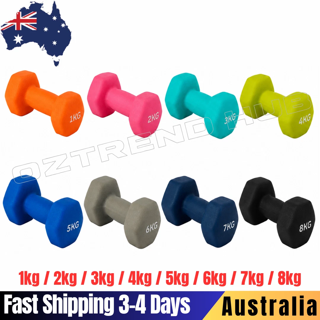 Anko Anti Slip Dumbbells Exercise Home Gym Weightlifting Dumbbell Yoga Fitness