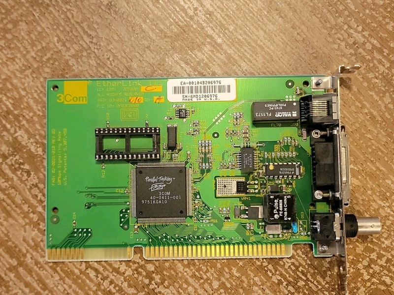 3Com EtherLink III network interface card model 3C509B