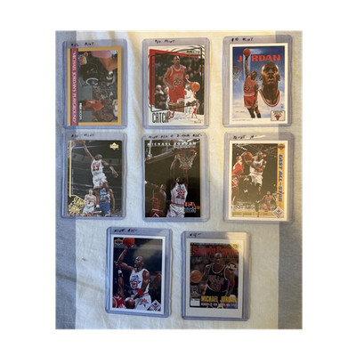 9 mint shape Upper Deck Michael Jordan Chicago Bulls NBA Trading Cards - 8