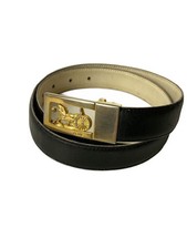 CELINE Women's Leather Belt in Black
