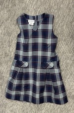 Plaid Mini Dress Size 8 Jumper Pleated Dennis Uniform Sleeveless School Uniform