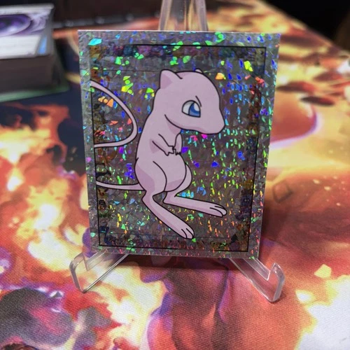 1999  Merlin Nintendo Pokemon Stickers Mew S23 Special Glitter Holo NM