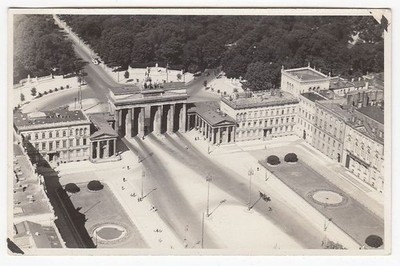 AK Berlin, Brandenburger Tor, Kern Luftbild