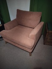 Parker Knoll Accent Chair, Colour Terracotta, contemporary excellent condition.