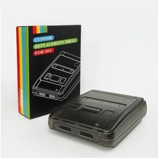 For Super NES SFC Console Translucent Case Replacement Plastic Housing Shell