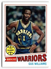 1977-78 Topps Gus Williams #89 White Back  Golden State Warriors 