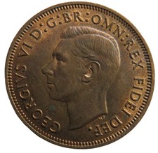 1950 King George VI Halfpenny Coin In High Grade - Great Britain