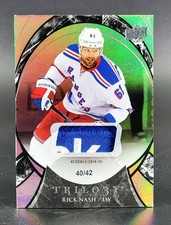2015-16 Upper Deck Trilogy Rainbow Black #59 Rick Nash 40/42 Reebok Patch