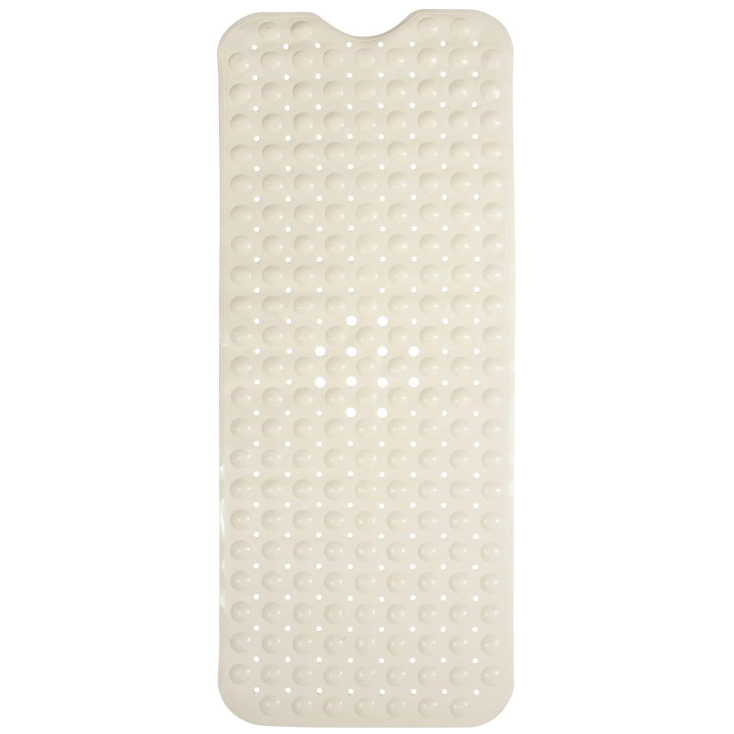 Pearl White Large Bath Mat - Durable Non-Slip Mat for Bath & Shower Safety 40x16
