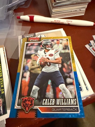 Topps 2026 flagship Caleb Williams Chicago Bears 9/50 Blue sparkle Walmart excls