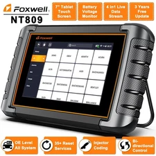 Foxwell NT809 OBD2 Scanner Car Diagnostic Bidirectional Control Tool ABS SAS SRS