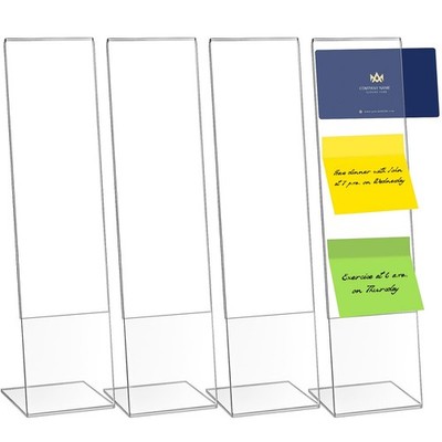 4 Pcs Multifunction Computer Monitor Memo Board, Clear Acrylic