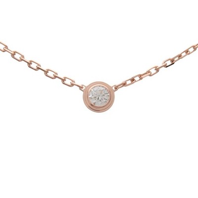 Cartier D'amour 1P Diamant Collier SM K18 750PG Roségold B7215700 Gebraucht Kostenloser Versand