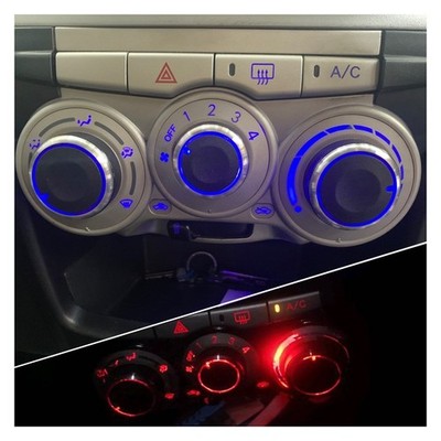 Für Perodua Myvi 1 Generation 3 Teile/satz Klimaknopf Aluminium AC Blende