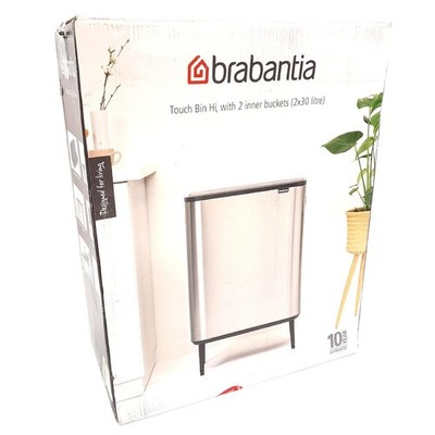 Brabantia Mülleimer Küche Abfalltrennung Bo Touch Bin Hi Matt Black 19 Liter