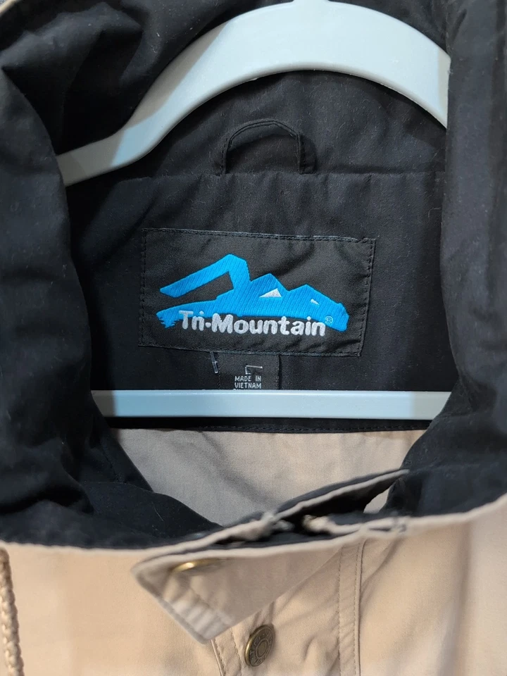 "Tri Mountain" Beige Jacket Men's Large - Image 3 of 4