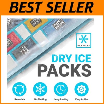 Quality Nice Packs Dry Ice - 10 Long Lasting Sheets