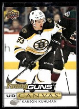 2019-20 Upper Deck Series 1 UD Canvas Young Guns #C107 Karson Kuhlman Rookie RC