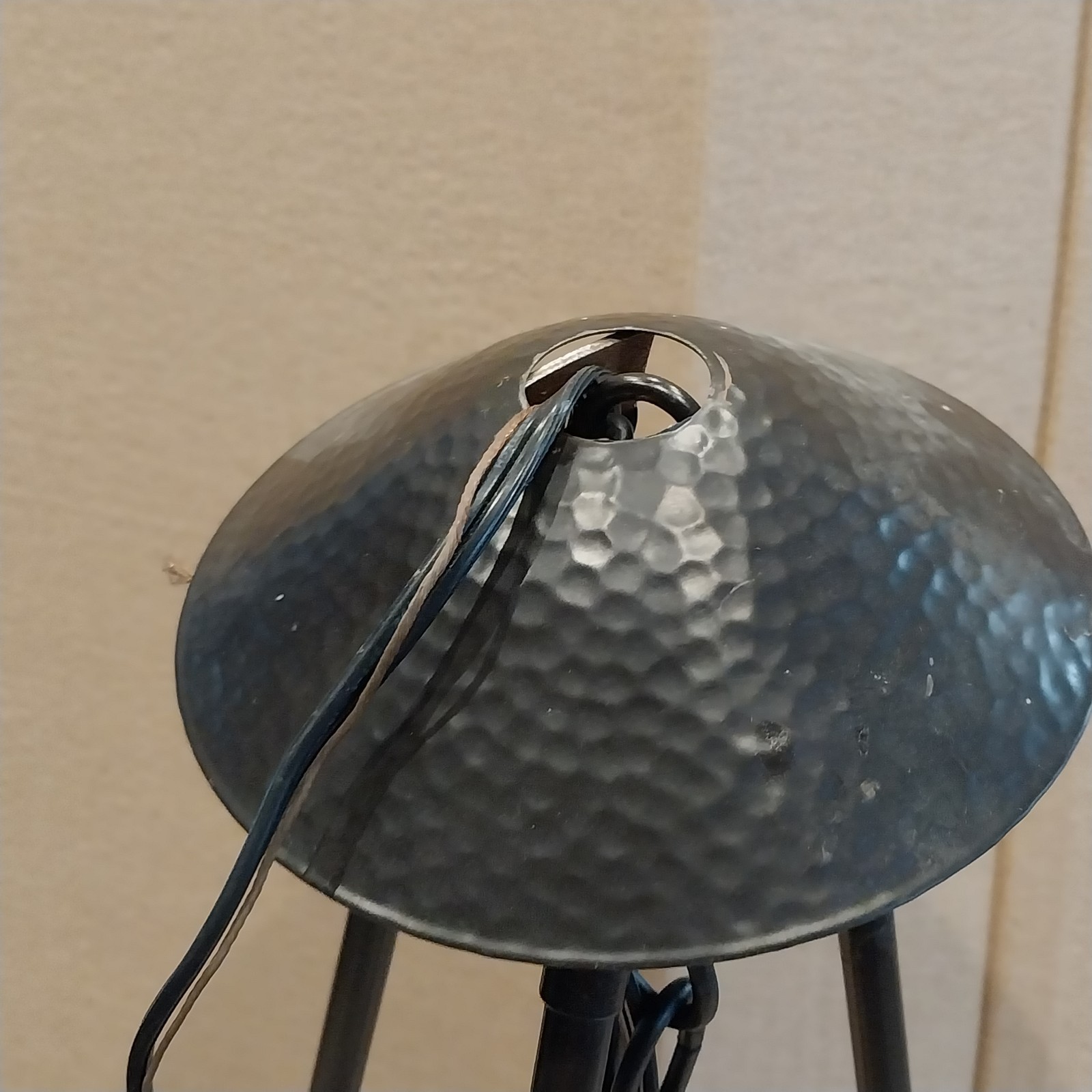 Vtg Restoration Hardware Gothic Metal 3 Arm Chandelier TESTED WORKING No Shades