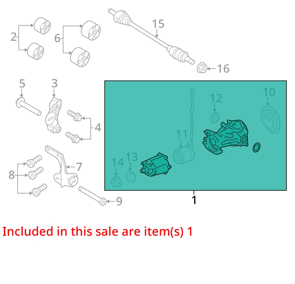2008-2009 Ford Taurus X 3.5L Axle Carrier Differential Assembly 100K E7RHT Foto 2 de 3